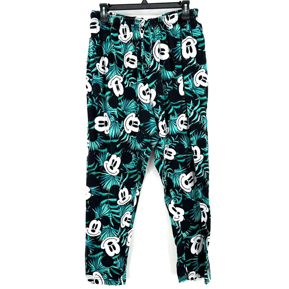 Disney size XL Big Mickey Mouse jungle pajama pants drawstring waist